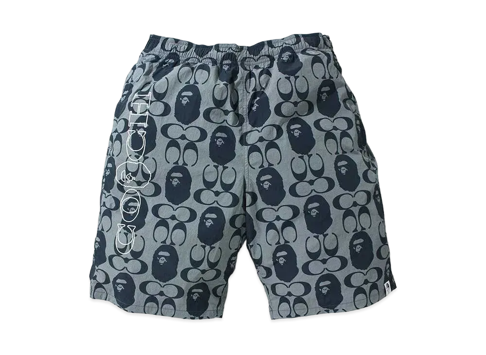 Bape × Coach Shorts "Navy"