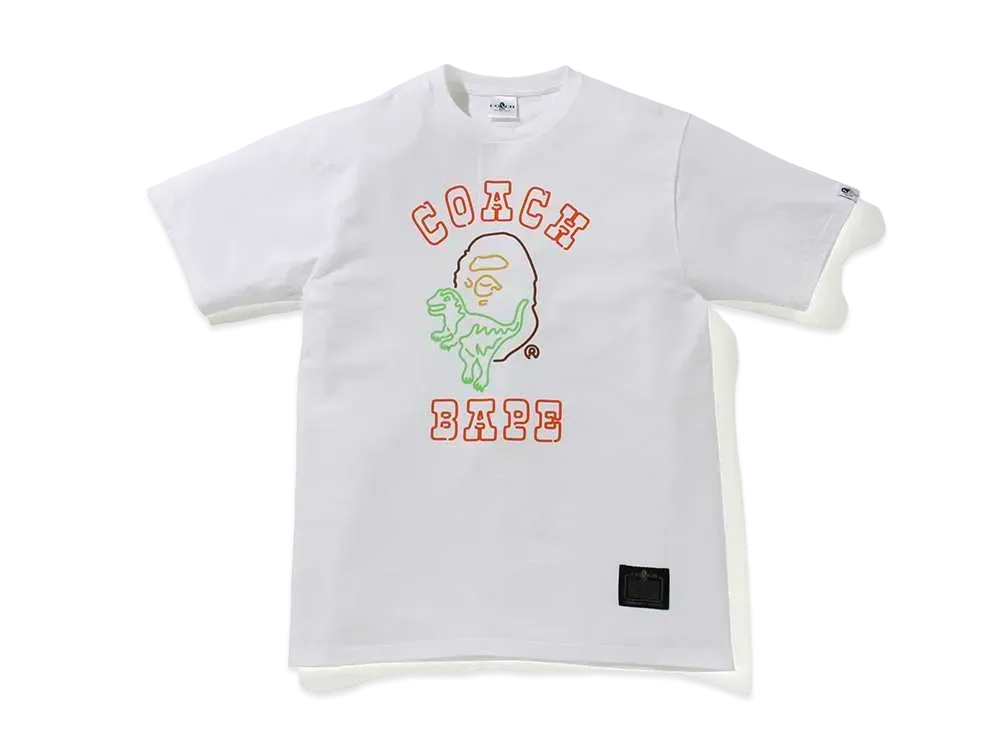 Bape × Coach Neon Sign College Tee (海外限定)
