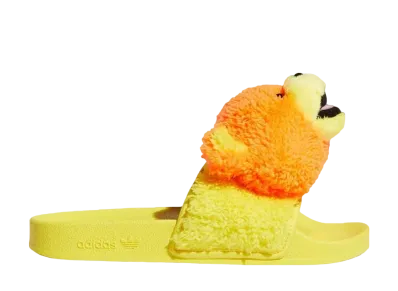 Jeremy Scott × adidas Adilette Teddy "Orange"