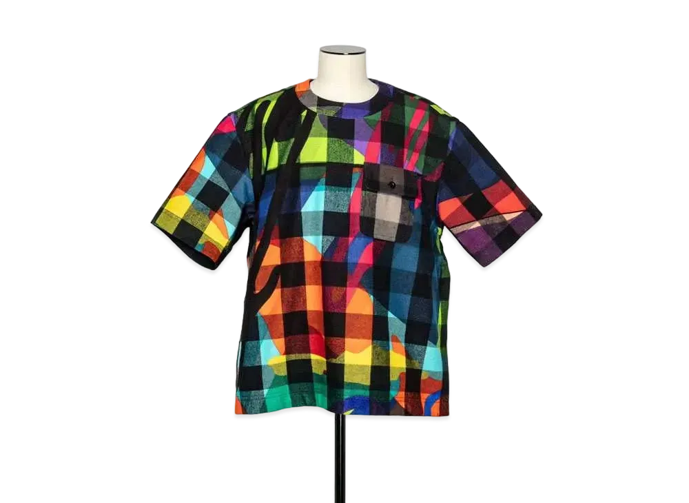 sacai KAWS Plaid Pullover "Multi"
