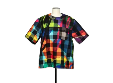 sacai KAWS Plaid Pullover "Multi"