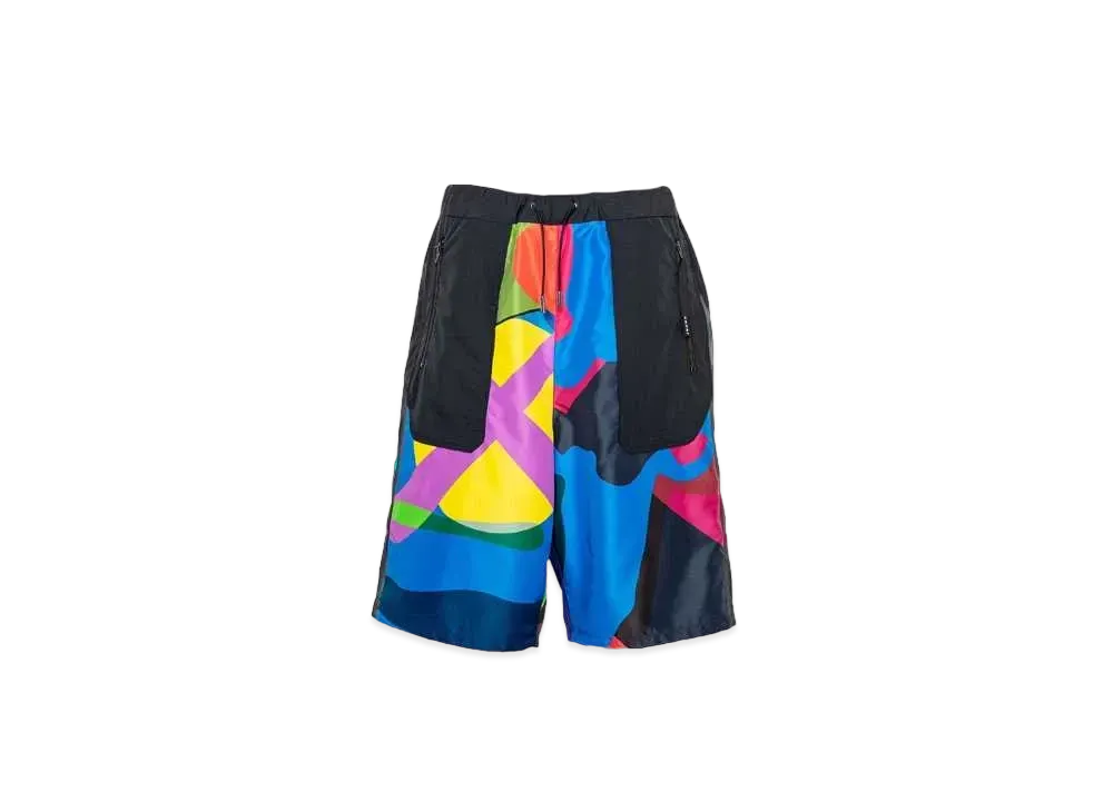 sacai KAWS Track Shorts "Multi"