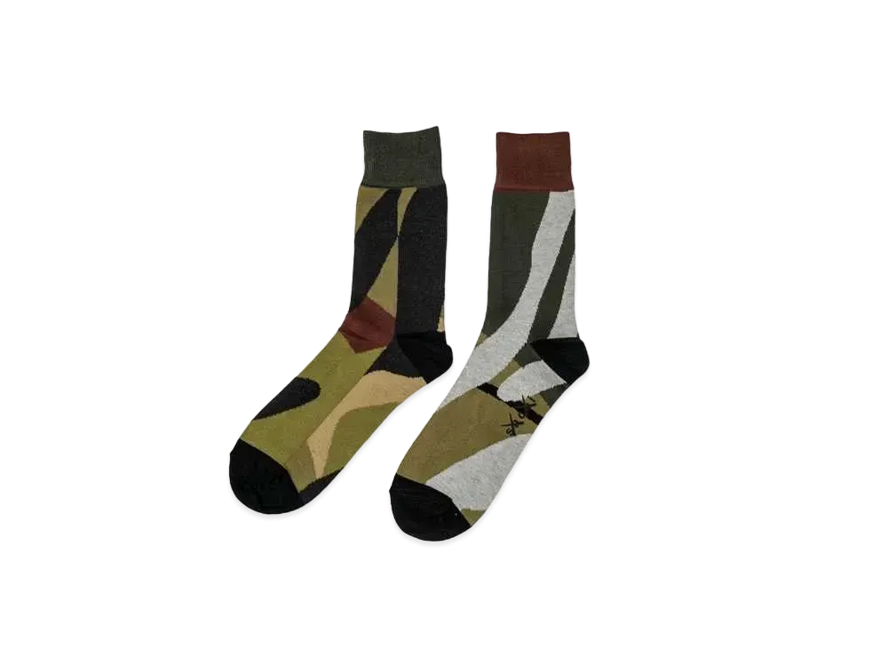 sacai KAWS Socks "Camo1"