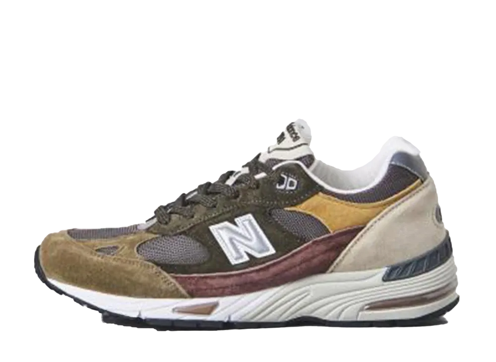 New Balance 991 "Brown/Bordeaux/Yellow/Pink"