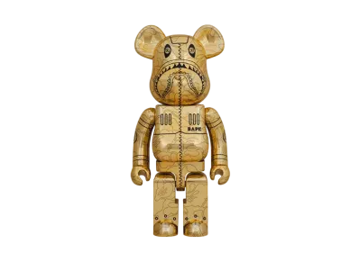 Bearbrick SORAYAMA × BAPE(R) CAMO SHARK 1000% GOLD