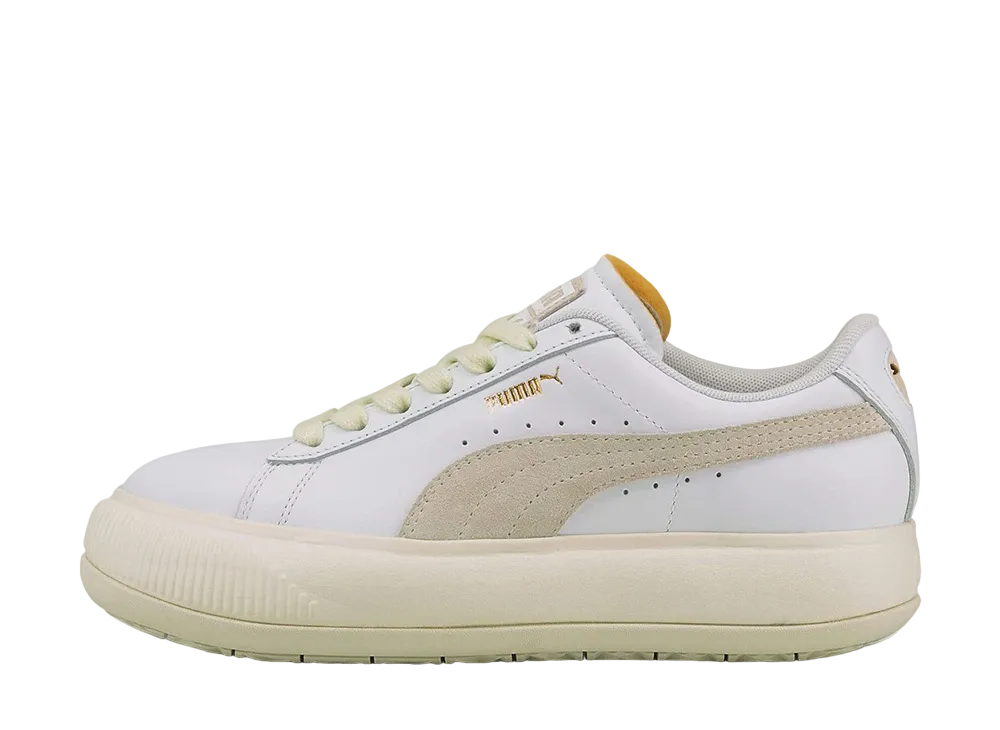 PUMA Women's SUEDE MAYU LTH "WHITE"