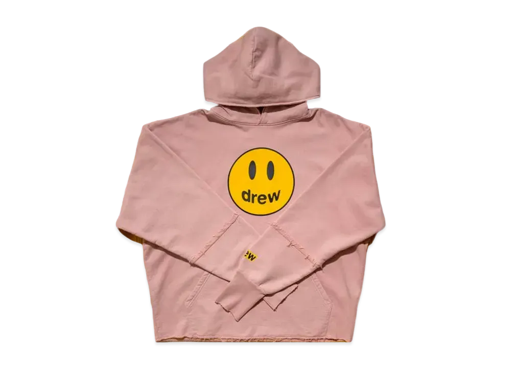 drew house mascot deconstructed hoodie "Dusty Rose"