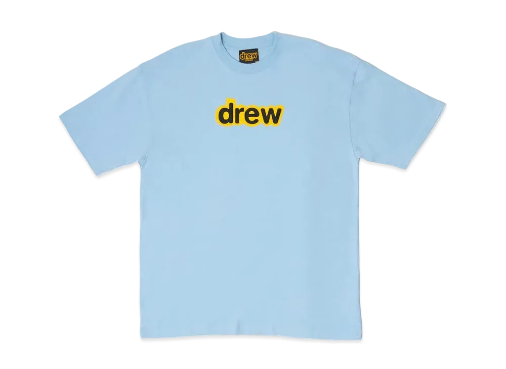 drew house secret ss tee "Sea Blue"