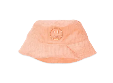 drew house mascot corduroy bucket hat "Peach"
