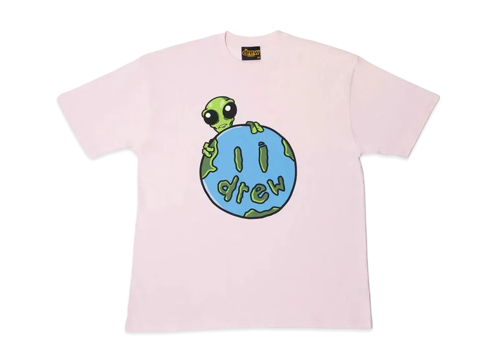 drew house allen the alien ss tee "Pale Pink"