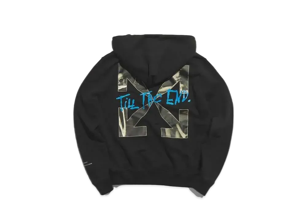 OFF-WHITE END. SAN GIROLAMO POPOVER HOODY "Black"