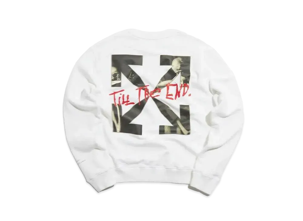 OFF-WHITE END. SAN GIROLAMO CREW SWEAT "White"