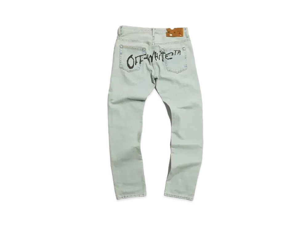 OFF-WHITE END. BANDIT SLIM JEANS "Light Blue"