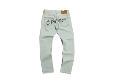 OFF-WHITE END. BANDIT SLIM JEANS "Light Blue"