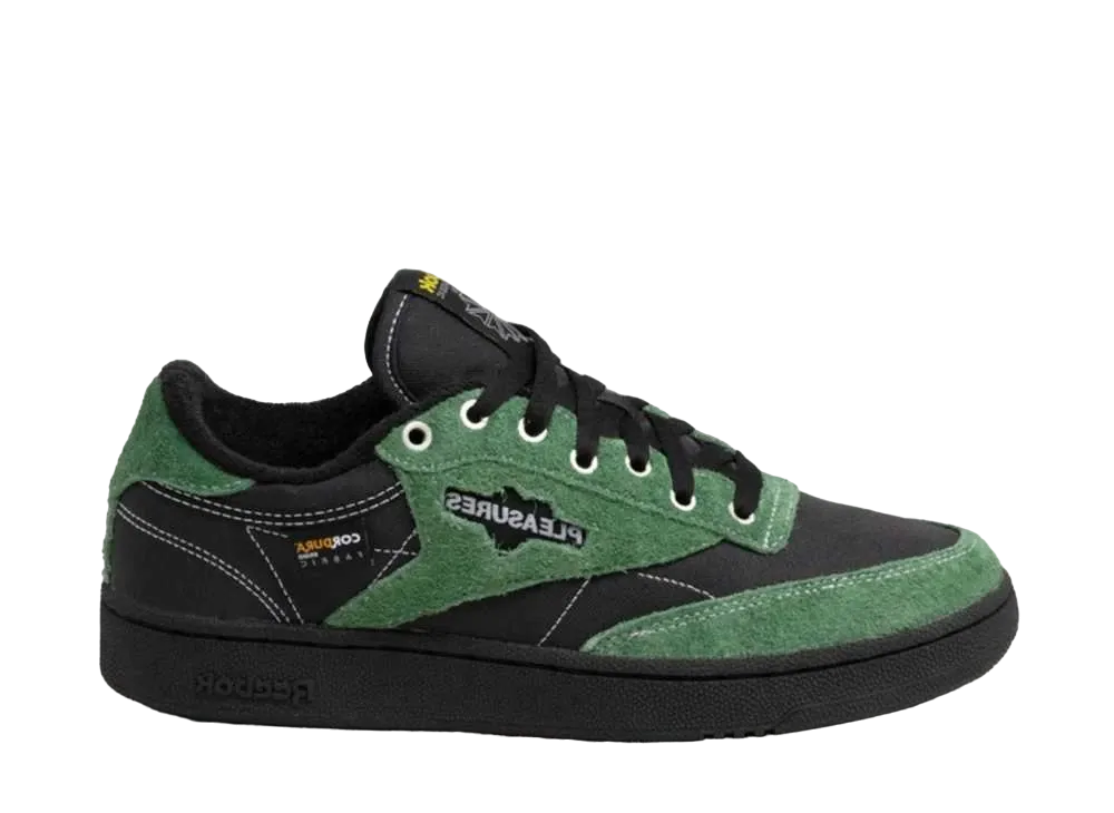 Pleasures × Reebok Club C 85 "Black" (2021)