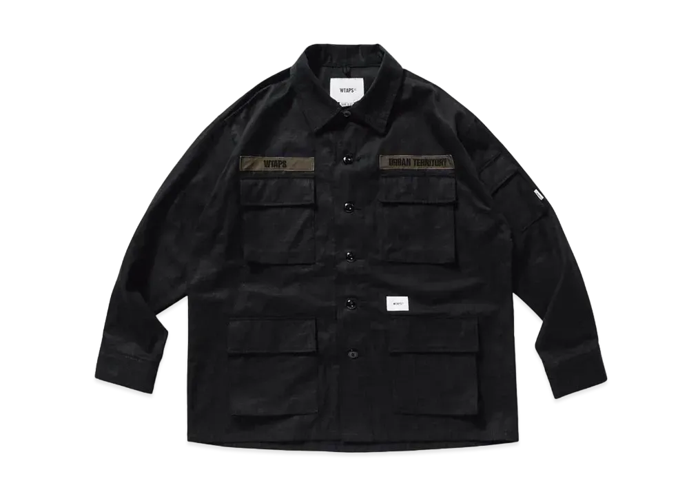 Wtaps Jungle 02 L/S Cotton Ripstop"Black"
