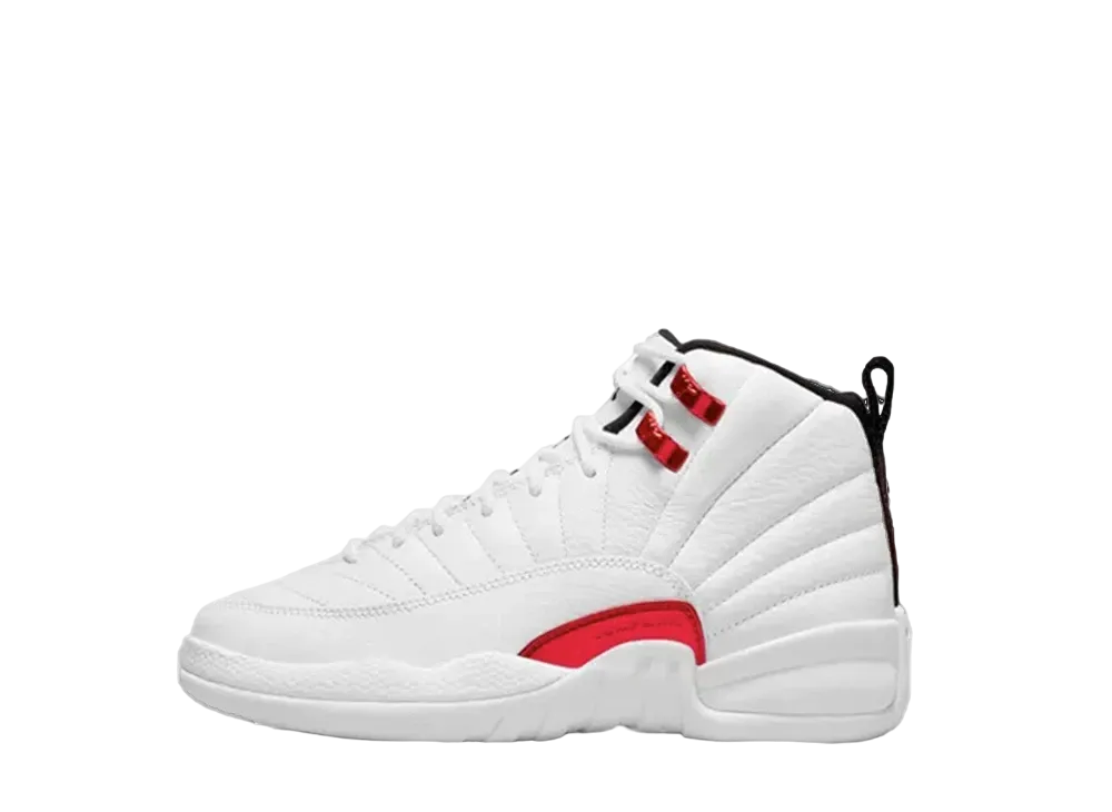 Nike GS Air Jordan 12 Retro "Black/White/University Red"