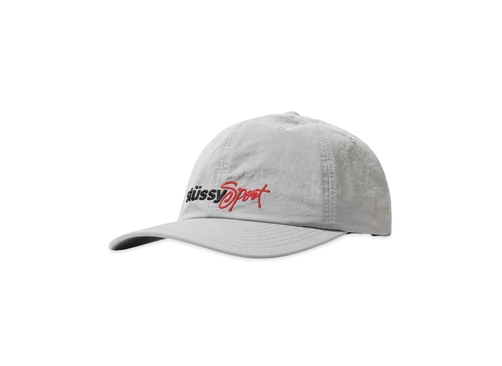 Stussy WASHED NYLON SPORTS CAP "Grey"