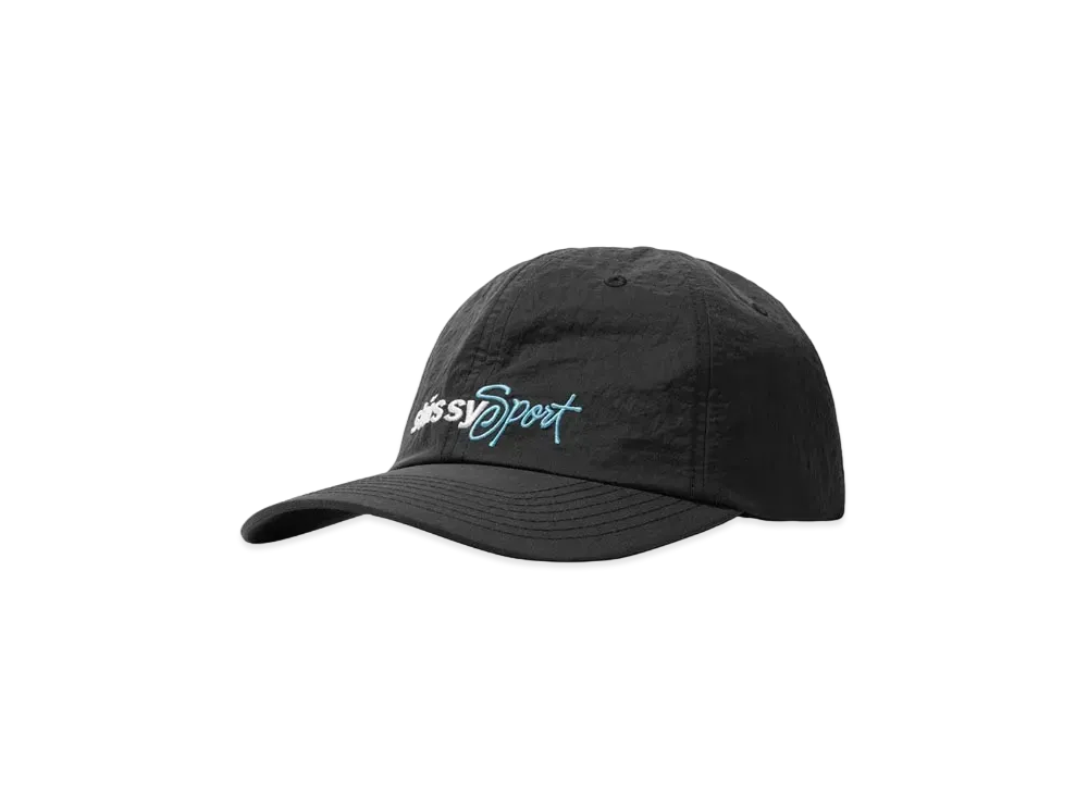 Stussy WASHED NYLON SPORTS CAP "Black"