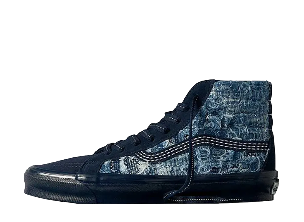 FDMTL × Vans Vault UA OG Sk8-Hi LX "Distressed Indigo"