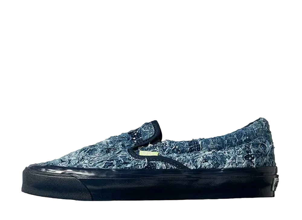 FDMTL × VANS VAULT UA OG SLIP-ON "DISTRESSED INDIGO"