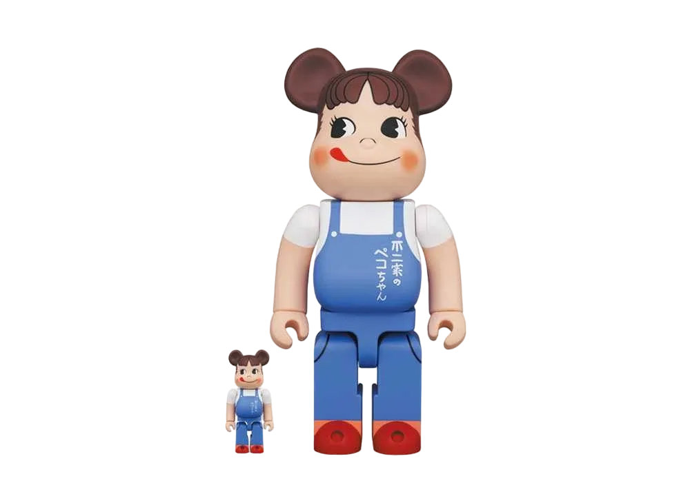 Bearbrick Peko-chan The overalls girl 100% & 400%