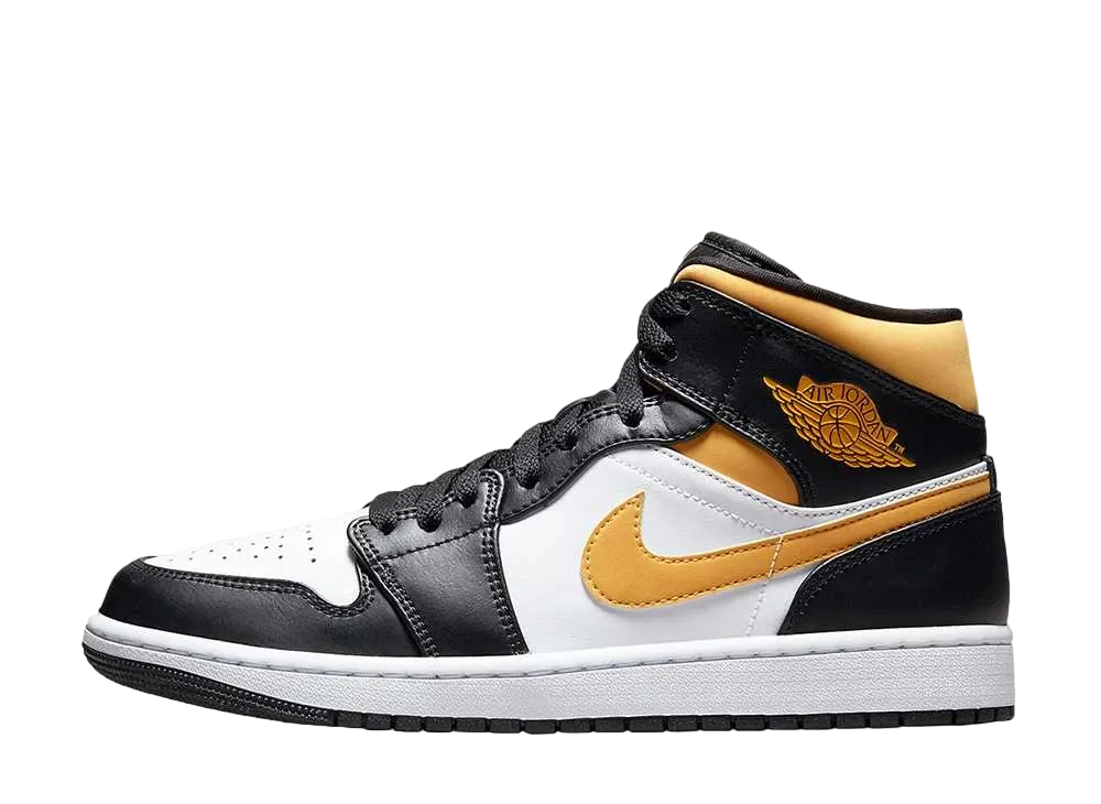 Nike Air Jordan 1 Mid "White/Pollen-Black"