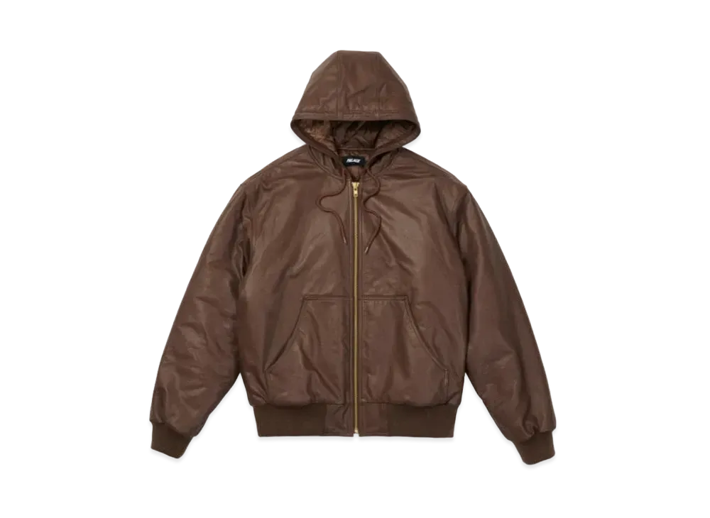 PALACE LEATHER BOSSY JACKET "Black"