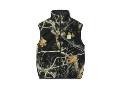 PALACE REALTREE FLEECE REVERSIBLE VEST AP "Black"