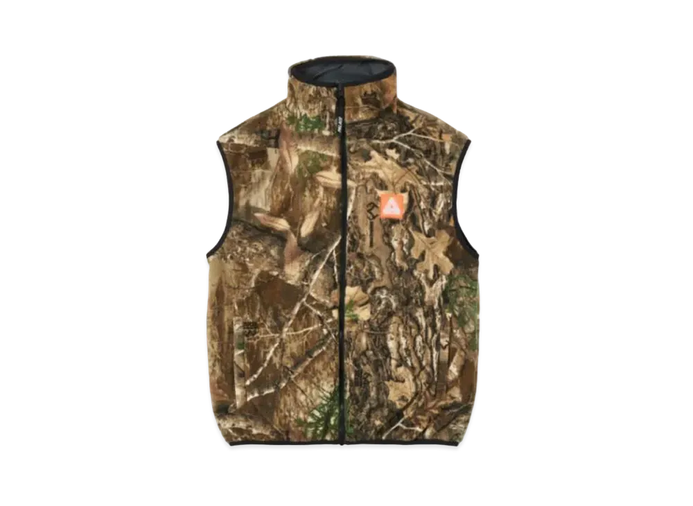 palace real tree fleece vest XLサイズ PALACE REALTREE FLEECE REVERSIBLE VEST AP 