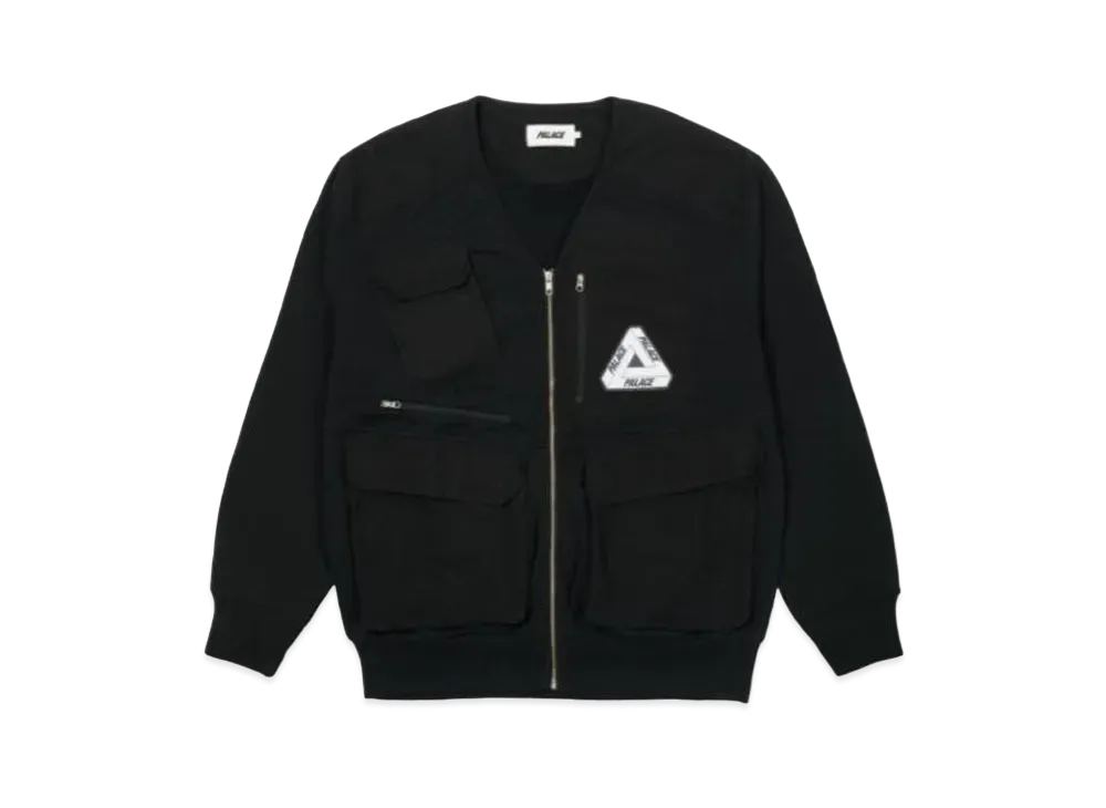 PALACE UTILITY ZIP FRONT PANEL SWEAT カーデ PALACE UTILITY ZIP FRONT PANEL SWEAT 