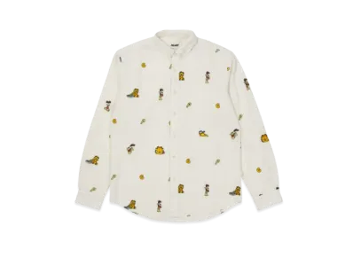 PALACE GARFIELD BOOJIE SHIRT "Beige White"
