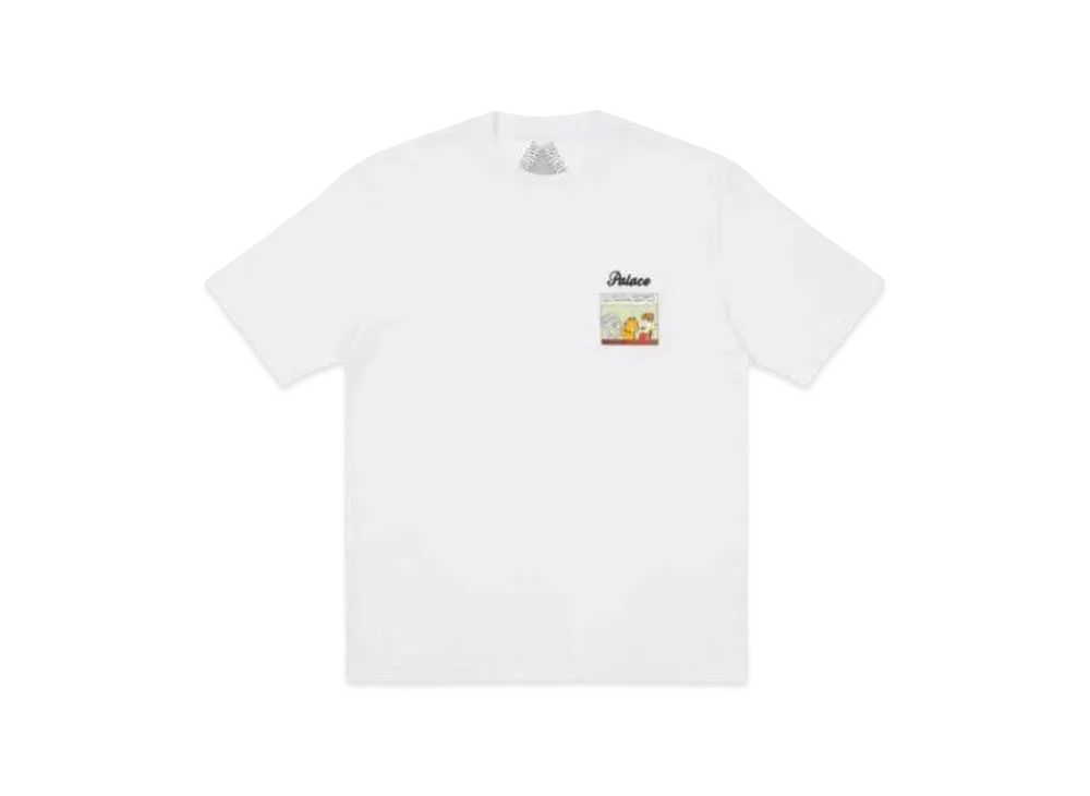 PALACE GARFIELD POCKET T-SHIRT "White"