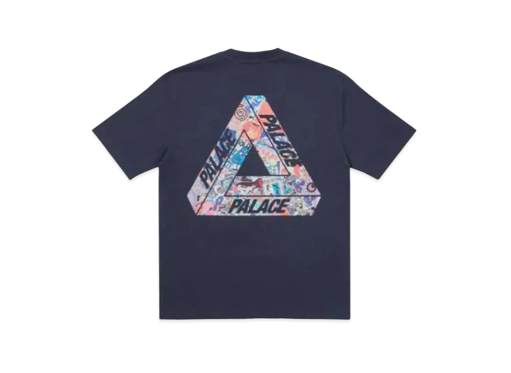 PALACE TRI-STICKER PACK T-SHIRT "Navy"