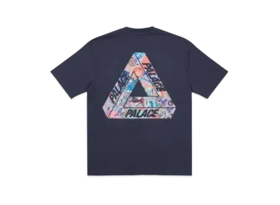 PALACE TRI-STICKER PACK T-SHIRT "Navy"