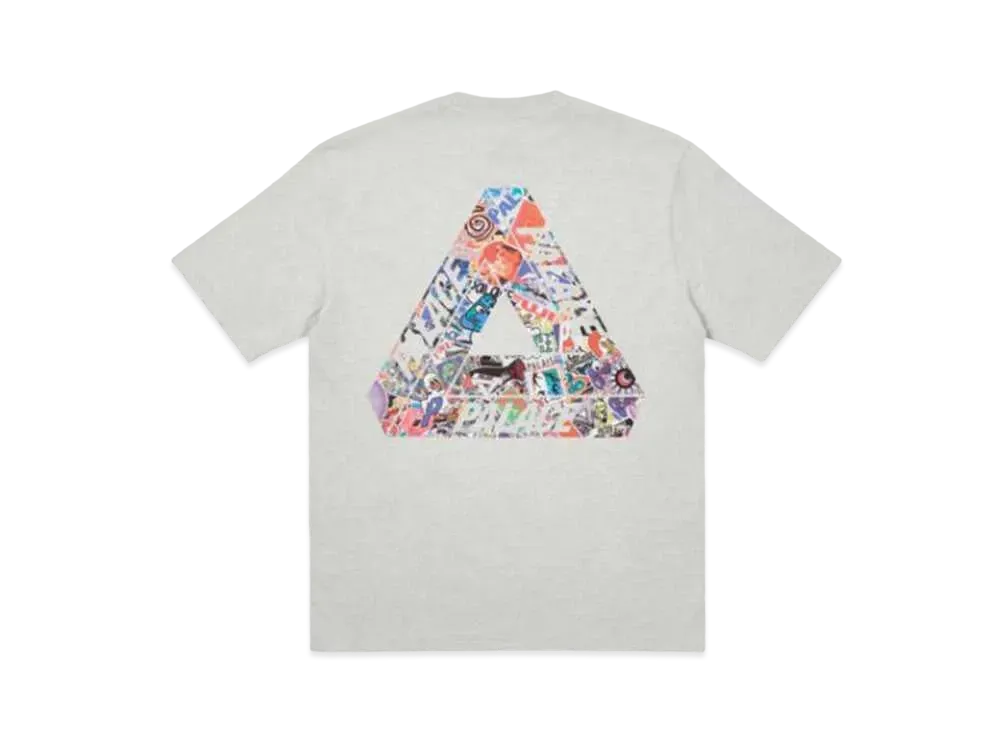 PALACE TRI-STICKER PACK T-SHIRT "Grey"