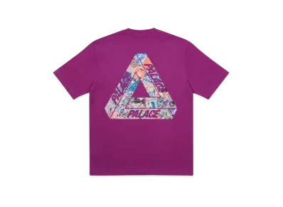 PALACE TRI-STICKER PACK T-SHIRT "Plum"