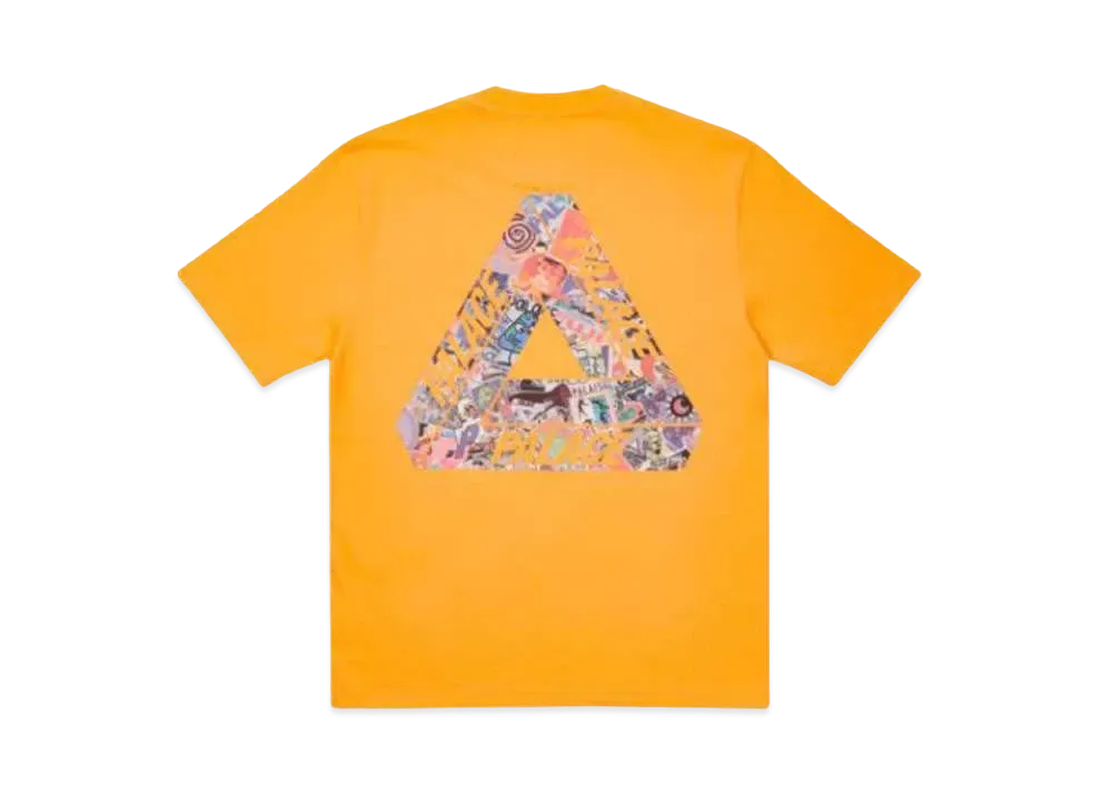 PALACE TRI-STICKER PACK T-SHIRT "Light Orange"