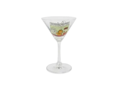 PALACE GARFIELD MARTINI GLASS CLEAR "Green"