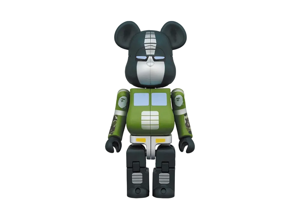 Bearbrick × TRANSFORMERS OPTIMUS PRIME BAPE GREEN
