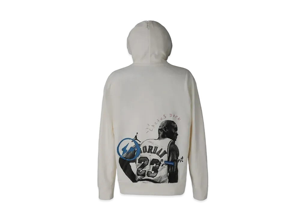 Air Jordan Travis Scott Fragment Hoodie "White"