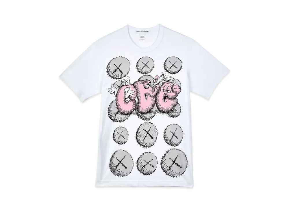 COMME des GARCONS SHIRT x KAWS CDGT-Shirt Print2 "White"