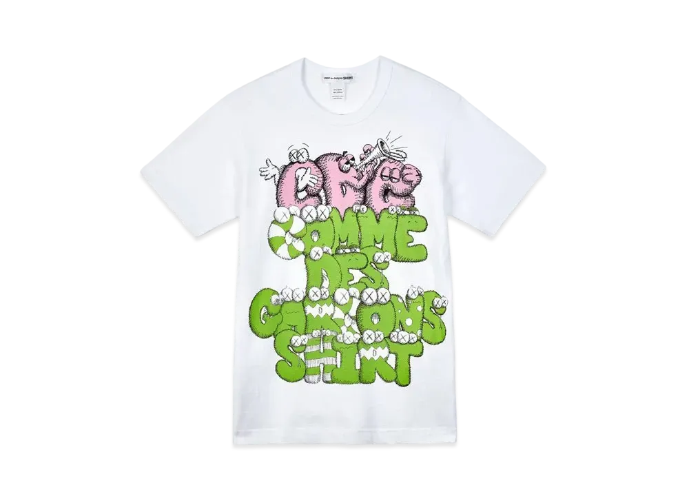 COMME des GARCONS SHIRT x KAWS CDG T-Shirt Print4 "White"