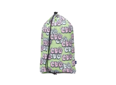 CDG Shirt x Kaws Drawstring Bag "Green Pink"