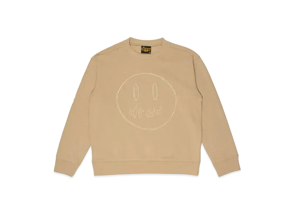 drew house sketch mascot crewneck "Khaki"