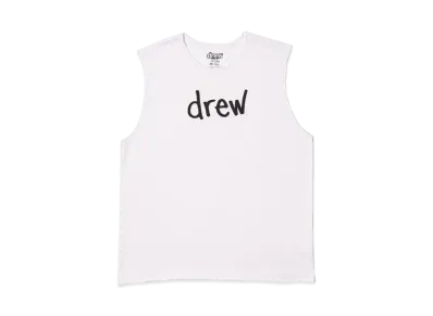 drew house scribble mascot sleeveless tee "White"