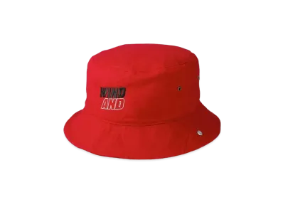 WIND AND SEA × SNKRDUNK Bucket Hat "Red/Black"