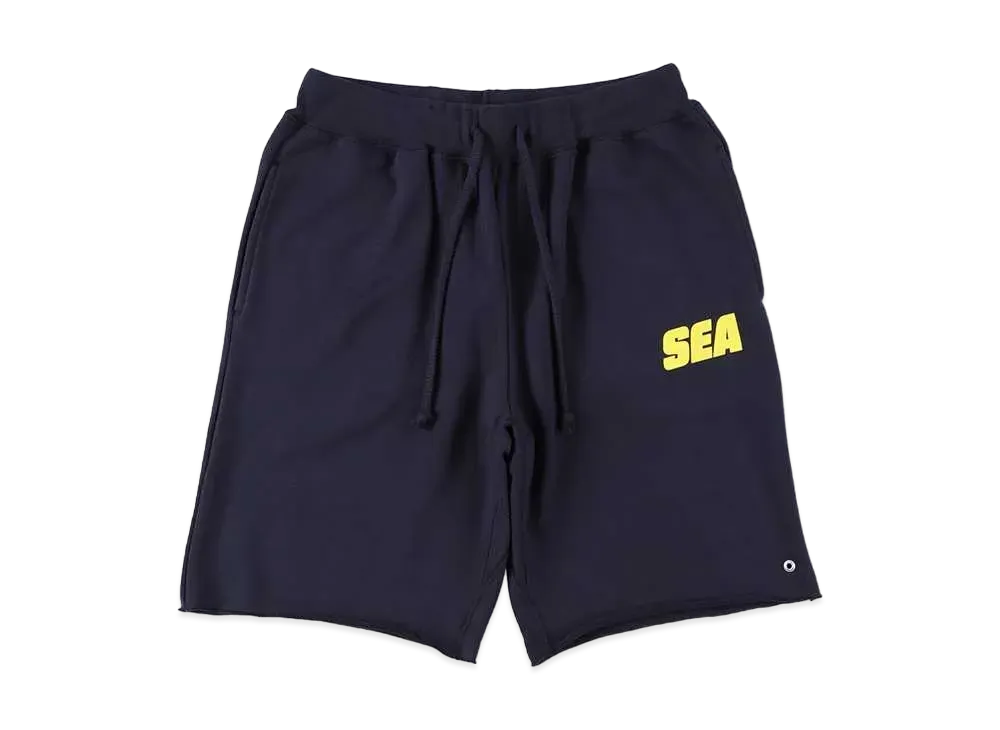 SNKRDUNK × WIND AND SEA Sweat Shorts SEA "Navy/Yellow"