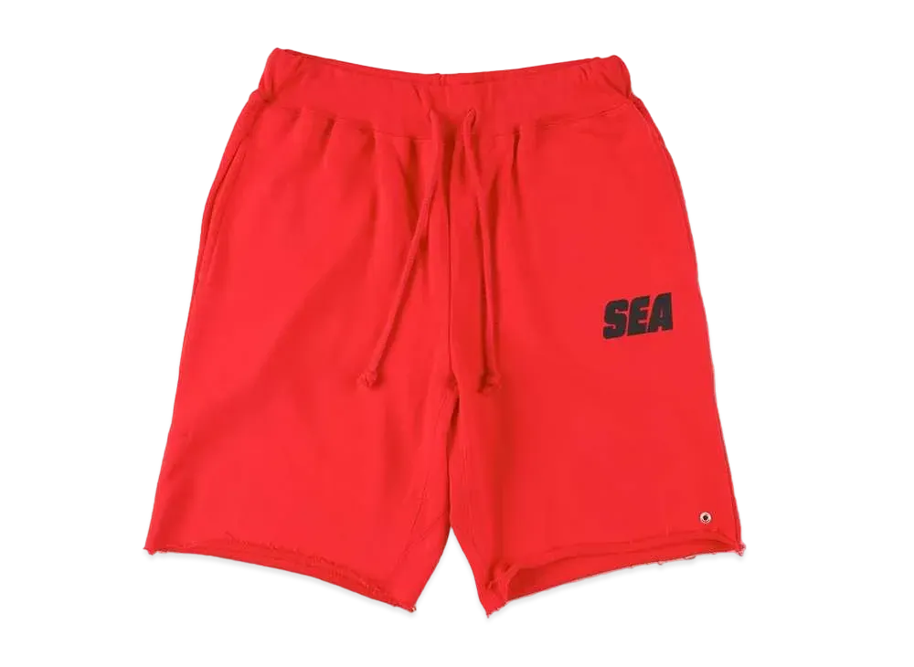 スニーカーダンク × ウィンダンシー スウェットショーツ SEA "レッド/ブラック"