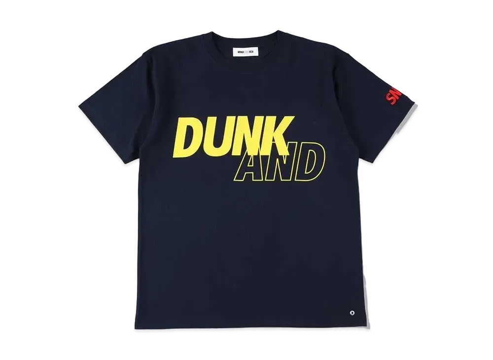 SNKRDUNK × WIND AND SEA Tee DUNK "Navy/Yellow"